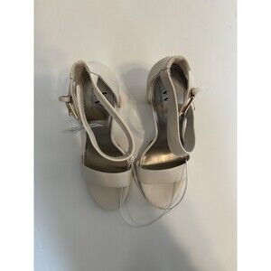 Worthington Lynch Ivory Heeled Sandals Size 10
